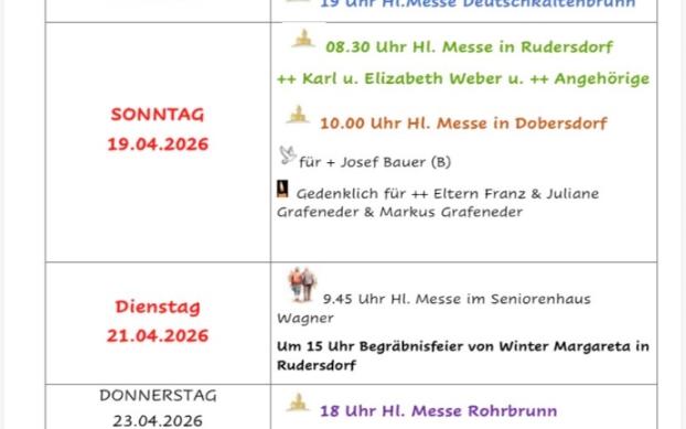 Gottesdienstsordnung