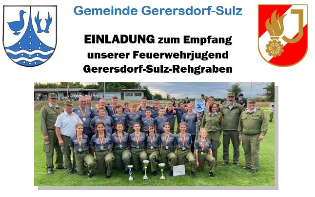 Empfang FF-Jugend Gerersdorf-Sulz Rehgraben