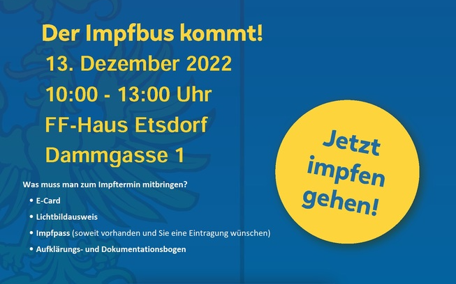 Impfbus am 13.12. in Etsdorf