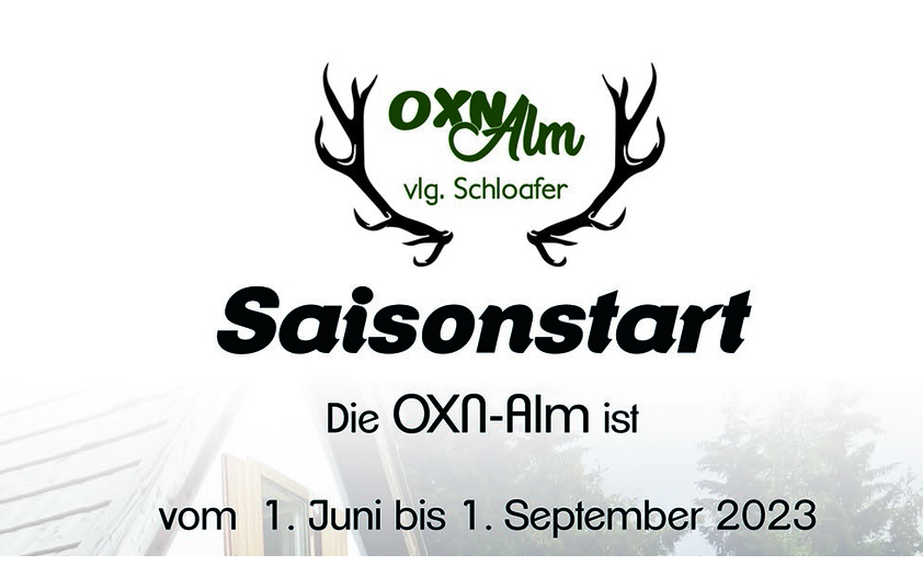 Saison OXN-Alm vlg. Schloafer 1.6-10.9.2023