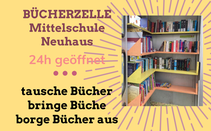 Bücherzelle Mittelschule Neuhaus/Klb.