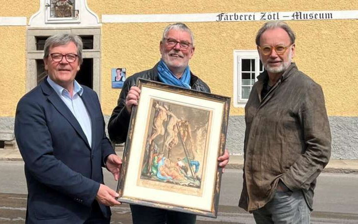 Unerwarteter Sensationsfund: Wertvolles Gemälde von Aloys Zötl im Färbermuseum Gutau entdeckt