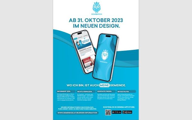 Gemeinde24 App - ab 31. Oktober im neuen Design