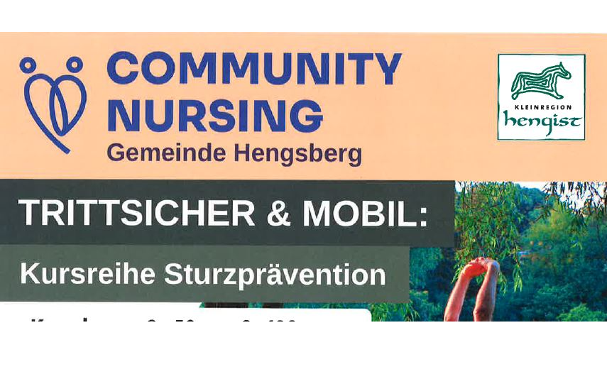 Trittsicher & Mobil - Kursreihe Sturzprävention Community Nursing 