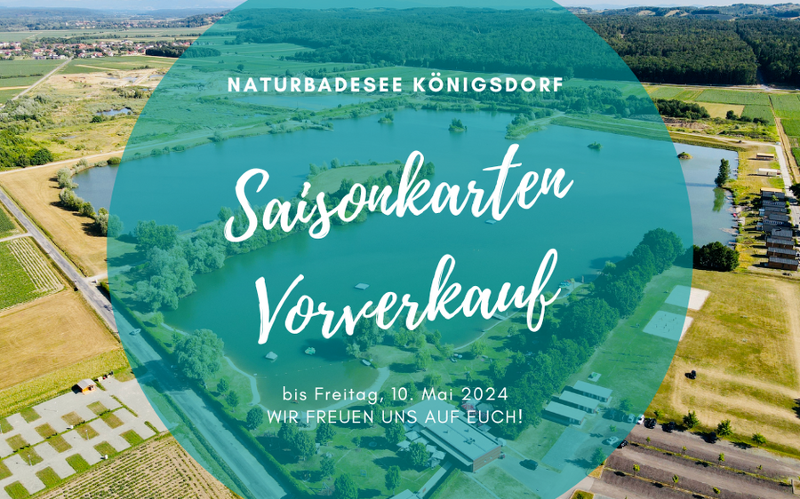 Naturbadesee Königsdorf - Saisonkarten Vorverkauf