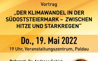 19.05.2022 Der Klimawandel in der Südoststeiermark - 19.05.2022, Paldau