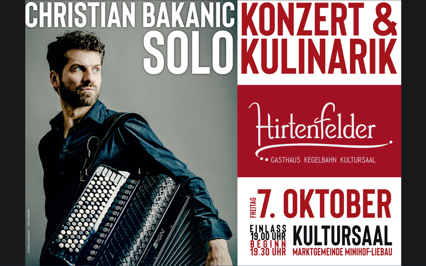 Konzert & Kulinarik - Christian Bakanic - Solo