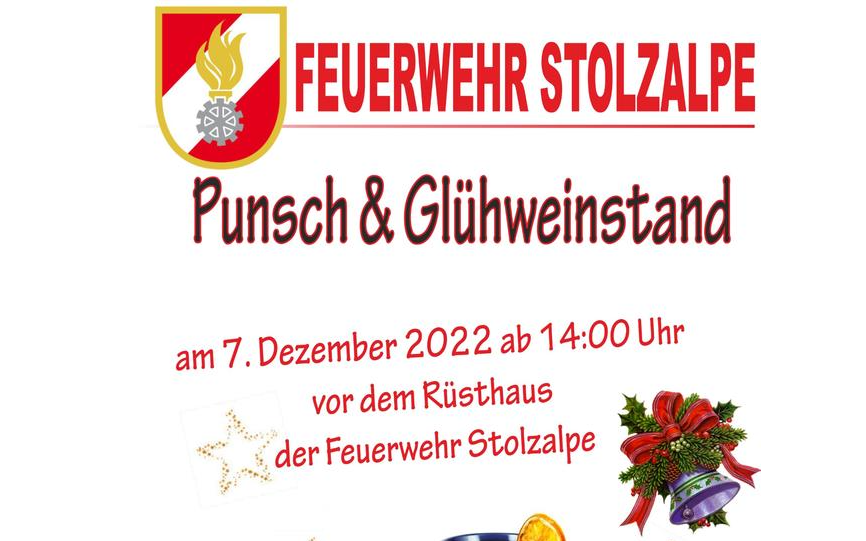 07.12.2022 Punsch & Glühweinstand, Rüsthaus der Feuerwehr Stolzalpe