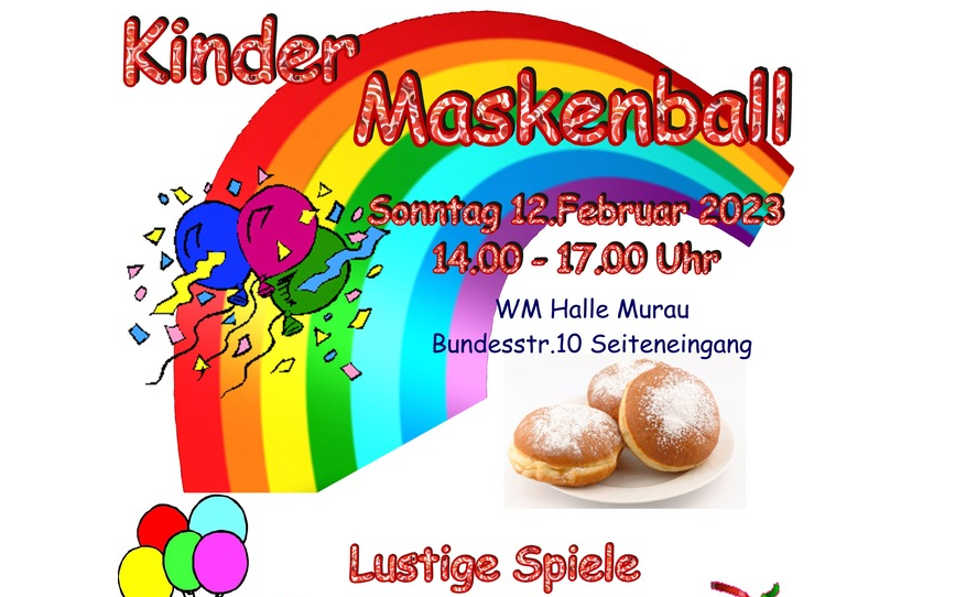 12.02.2023 Kinder-Maskenball in Murau, WM-Halle Murau