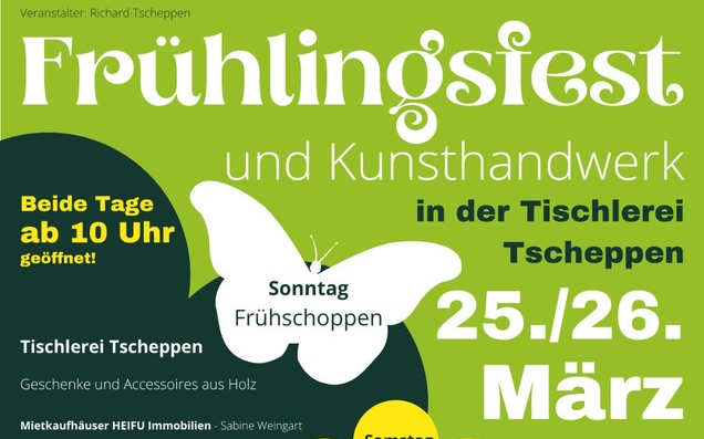 26.03.2023 Frühlingsfest & Kunsthandwerk - Kopie, Tischlerei Hobel & Späne, Zum Sonnblick 5, Mollands