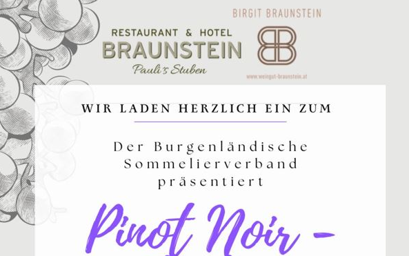 23.03.2023 Pinot Noir Tasting, Restaurant Braunstein