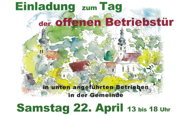 22.04.2023 Einladung zum Tag der offenen Betriebstür, Marktgemeinde Neuhaus/Klb.