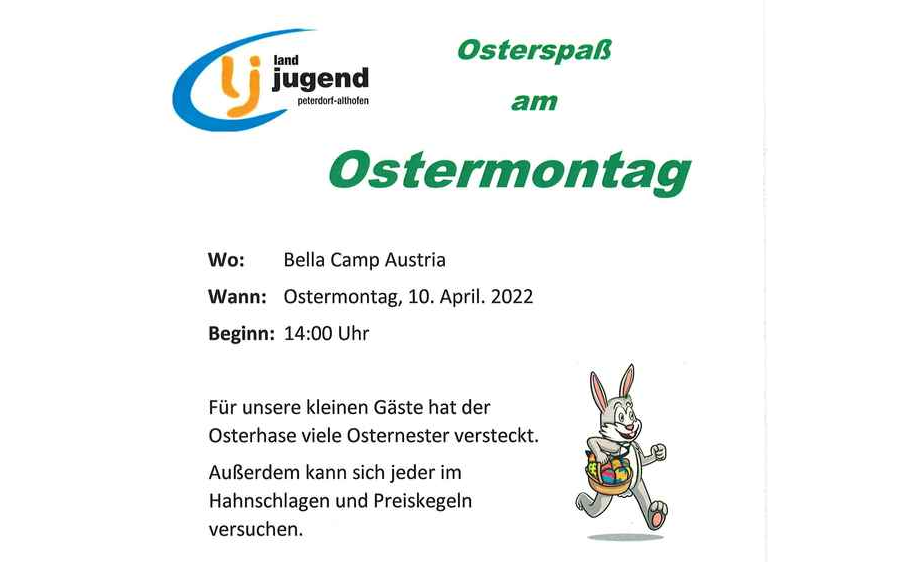 Osterspaß am Ostermontag - LJ Peterdorf/Althofen