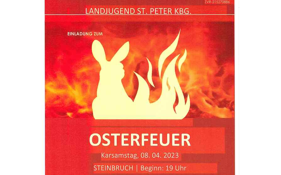 Osterfeuer der LJ St. Peter a. Kbg.