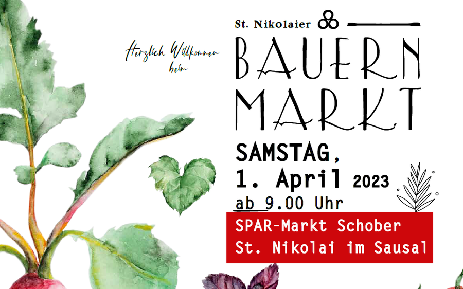 01.04.2023 Bauernmarkt, SPAR-Markt Schober