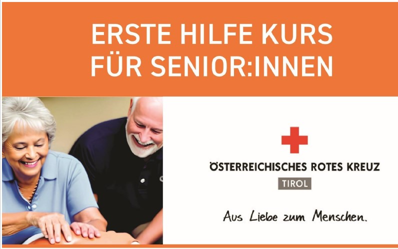 25.10.2023 Erste Hilfe Kurs für Senioren, Rotes Kreuz Lienz, Emanuel-von-Hibler-Straße 3a, 9900 Lienz