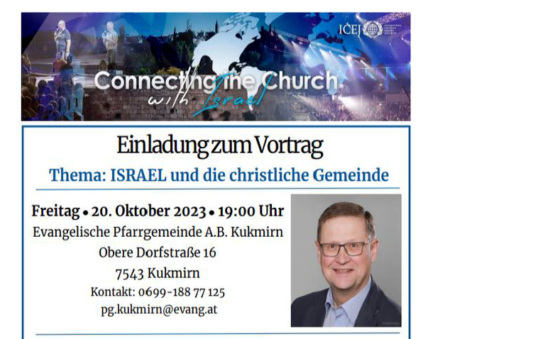 Vortrag: Israel und die christliche Gemeinde