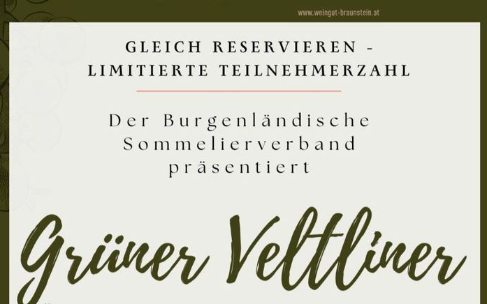 12.10.2023 Grüner Veltliner Tasting, Restaurant Braunstein