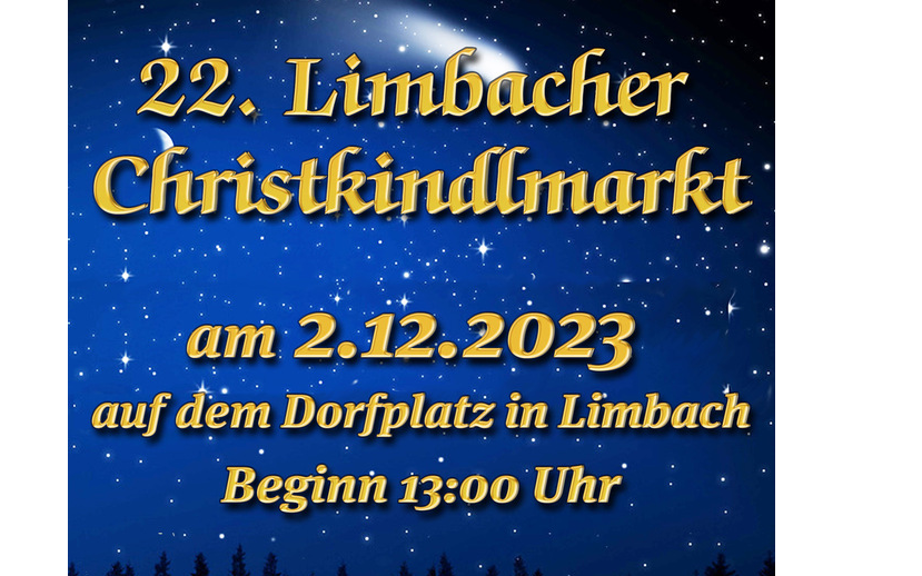 02.12.2023 22. Limbacher Christkindlmarkt , Dorfplatz, Limbach