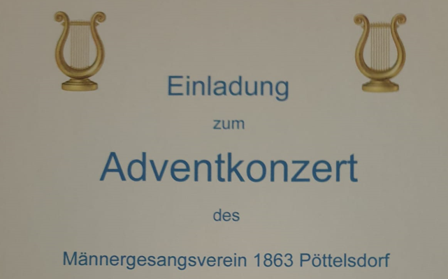 Adventkonzert des Männergesangsverein 1863 Pöttelsdorf