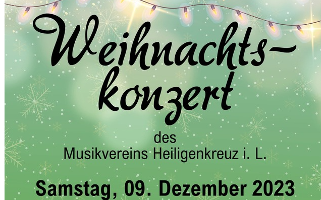 09.12.2023 Weihnachtskonzert mit dem Musikverein Heiligenkreuz i.L., im Mehrzwecksaal des Bildungszentrums Heiligenkreuz i.L.