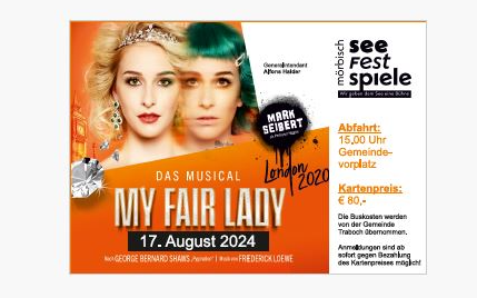 MY FAIR LADY - Das Musical - Seefestspiele Mörbisch