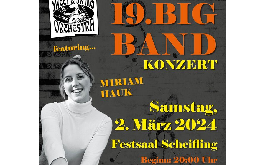 02.03.2024 Big Band Konzert, Mehrzwecksaal Scheifling