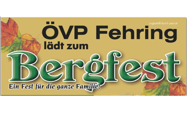 ÖVP Fehring lädt zum BERGFEST