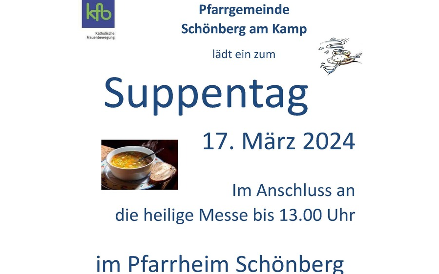 17.03.2024 Suppentag 2024, Pfarrheim Schönberg