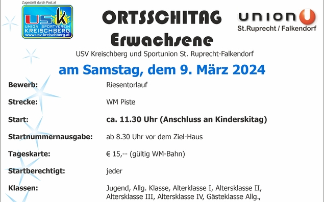 09.03.2024 Ortsschitag - Erwachsene, Kreischberg
