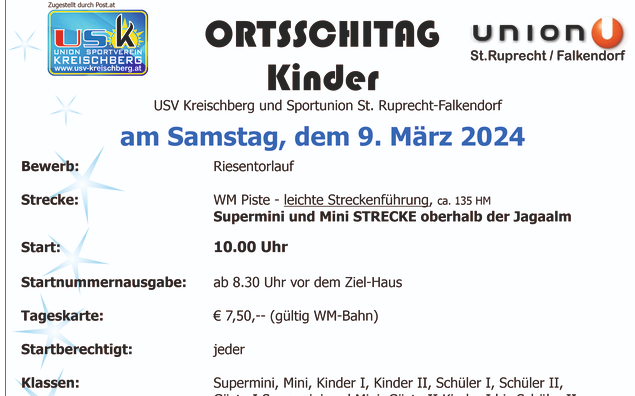 09.03.2024 Ortsschitag - Kinder, Kreischberg