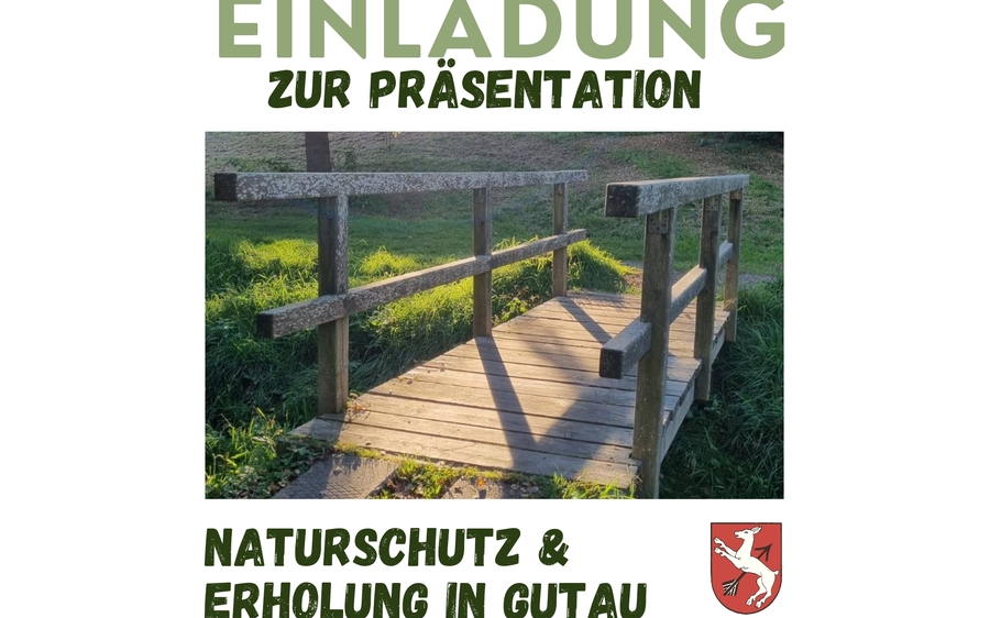 18.04.2024 Einladung zur Präsentation Naturschutz & Erholung in Gutau, Pfarrsaal Gutau