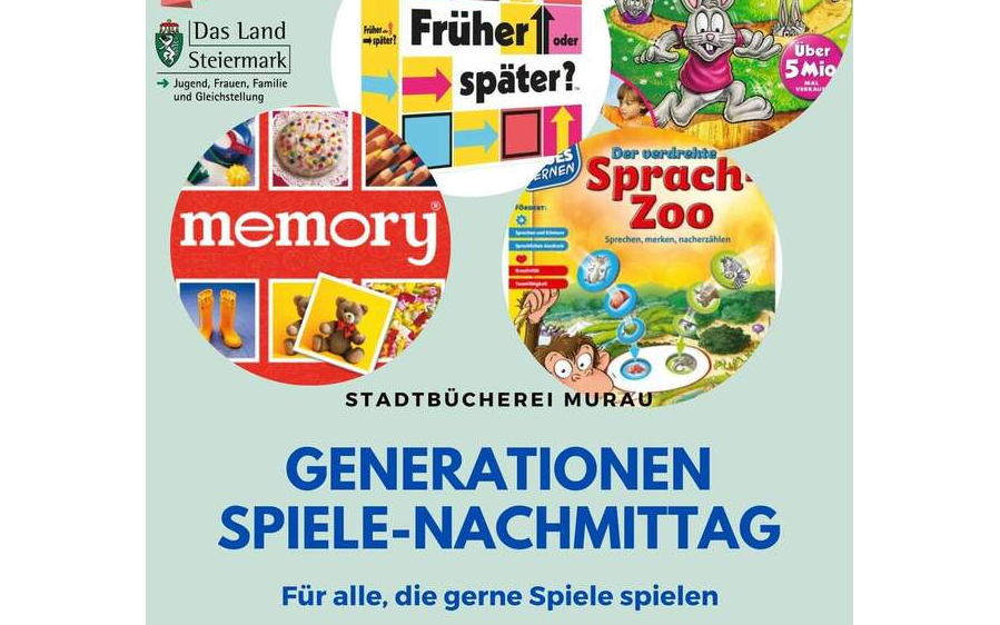 29.04.2024 Generationen Spiele-Nachmittag, Stadtbücherei, Schillerplatz
