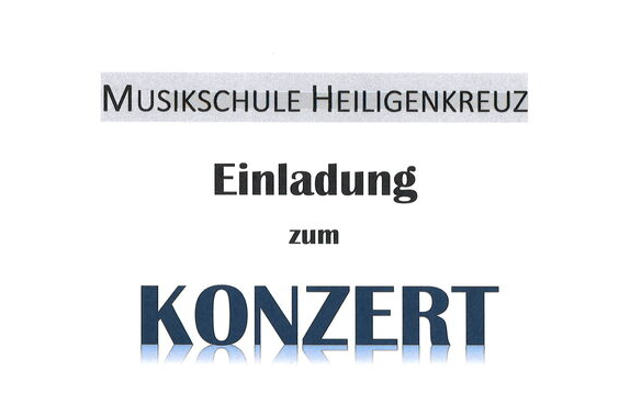 Konzert der Musikschule Heiligenkreuz i.L. am 08.05.2024