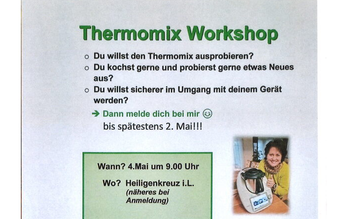 04.05.2024 Thermomix Workshop, Heiligenkreuz im Lafnitztal