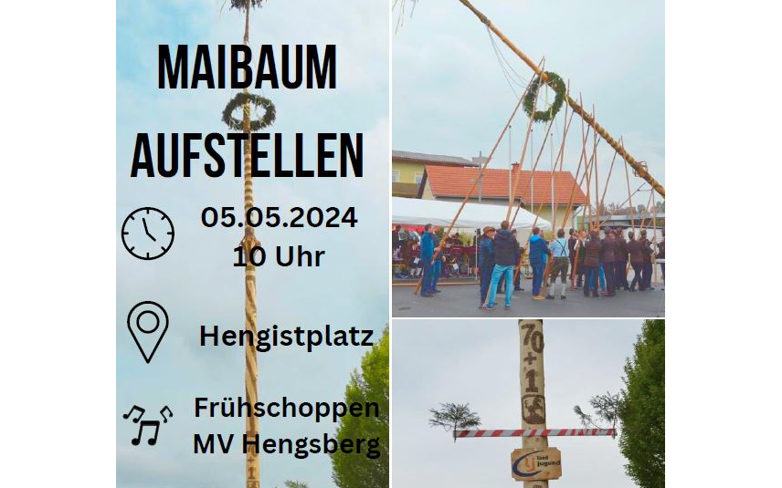05.05.2024 Maibaumaufstellen am Hengistplatz, Florianisonntag, Hengistplatz