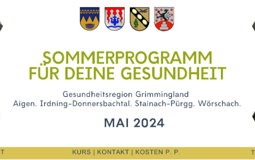 03.05.2024 Sommerprogramm Terminübersicht MAI 2024, Gesundheitsregion Grimmingland