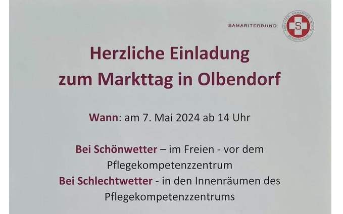 07.05.2024 Markttag im Pflegekompetenzzentrum Olbendorf, Pflegekompetenzzentrum Olbendorf