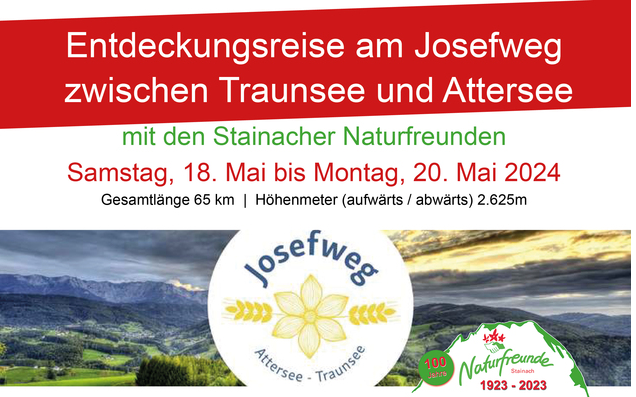 Entdeckungsreise am Josefweg zwischen Traunsee und Attersee