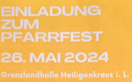 26.05.2024 Pfarrfest, am Platz vor dem Bildungszentrum Heiligenkreuz i.L.