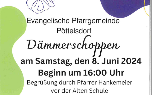 Dämmerschoppen der Evangelischen Pfarrgemeinde Pöttelsdorf