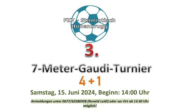 “7-Meter-Gaudi-Turnier“ des FZV-Stammtisch Hohenbrugg