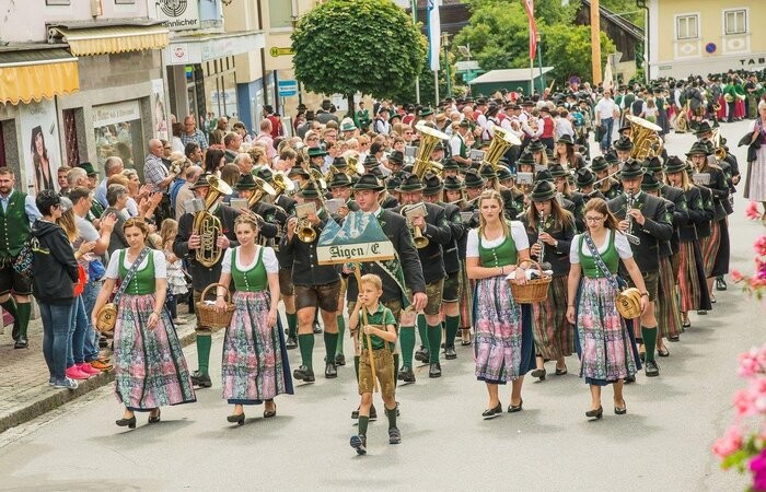 Frühschoppen des Musikvereins Aigen beim Gasthaus Zechmann