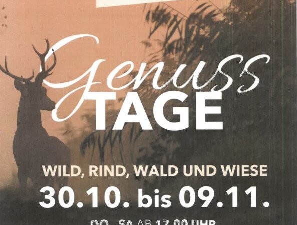 01.11.2025 Genuss-Wildtage, Ertlschweigerhaus 01.11.2025 Genuss-Wildtage, Ertlschweigerhaus